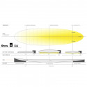 Surf Torq Tet Pinline Funboard White/pinline 2022