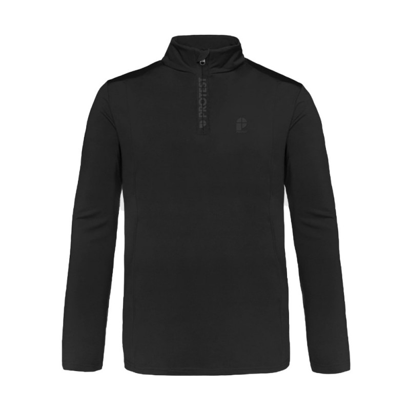 Top Protest Will 1/4 Zip Black Top Protest Will 1/4 Zip Black