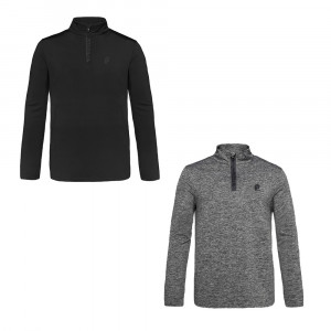 Top Protest Will 1/4 Zip Black/Dark grey Melee