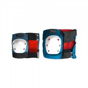 Pack de protection skate coudes + genoux dna bleu