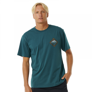 T-shirt rip curl vaporcool journeys peak bleu