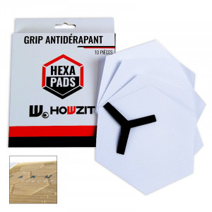Grip antiderapant autocollant hexapads 10 pièces - howzit