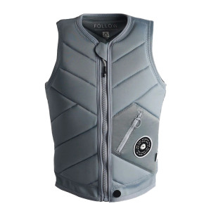 Gilet atlantis follow wake gris/bleu