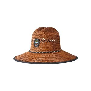 Chapeau de paille rip curl marron