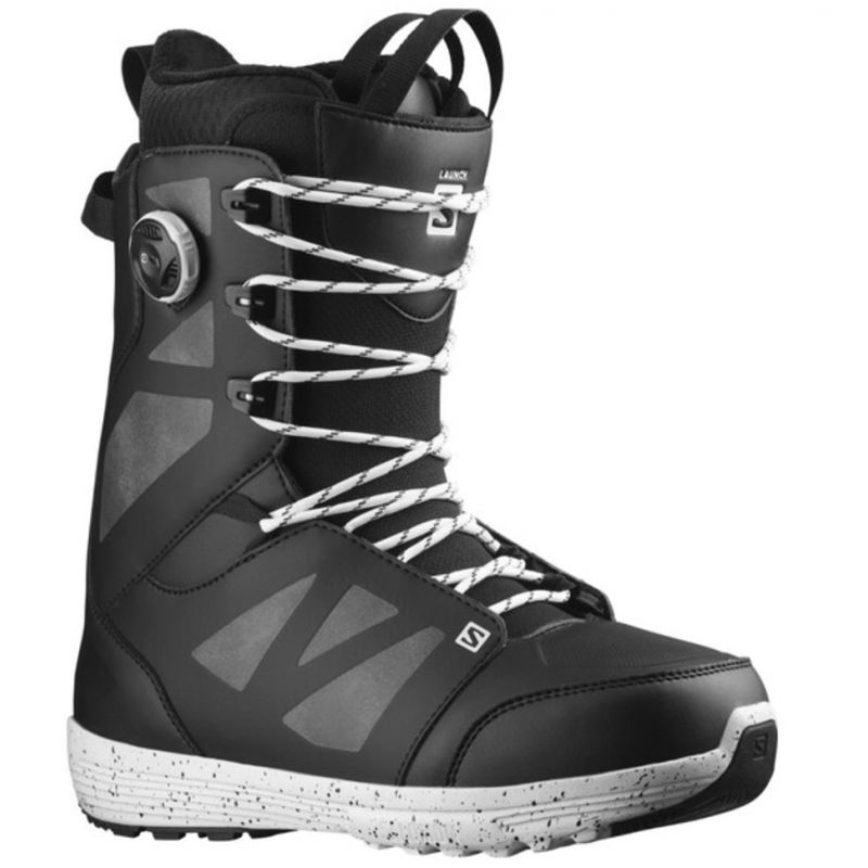 Boots salomon launch lace sj boa noir-blanc Boots salomon launch lace sj boa noir-blanc