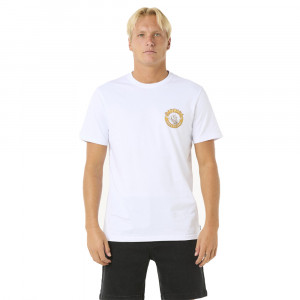 T-shirt rip curl shred til blanc