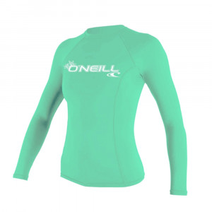 Lycra femme o neill basic skins ls rash guard aqua