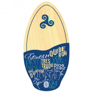 Skimboard skim one wood plywood bretagne